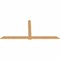 Ekena Millwork Eugene Smooth Timber Gable Bracket, Western Red Cedar, 108"W x 49"H x 1 1/2"D x 5 1/2"F, 11/12 Pitch GBW108X49X0206EUG00SWR - alternate 4